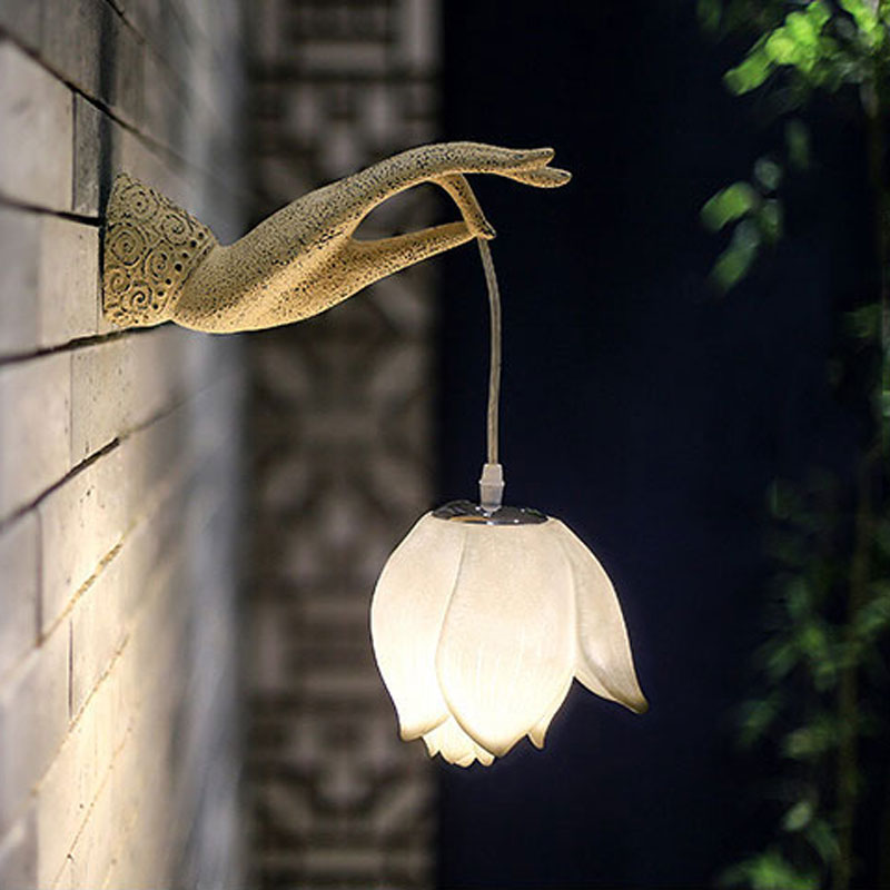 Lotus bergamot wall lamp