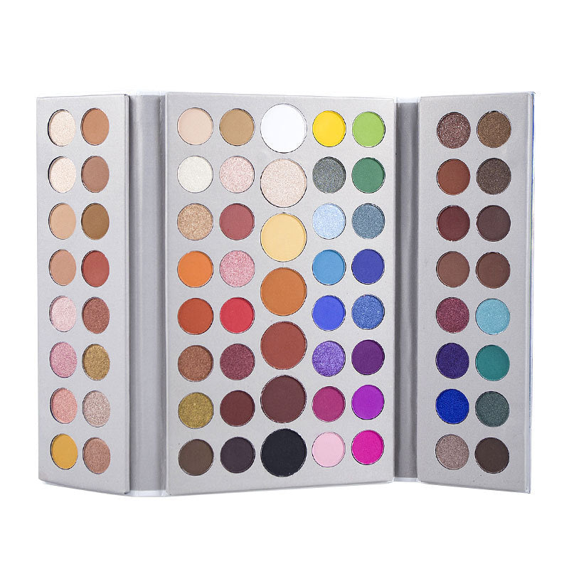 Dual-Purpose Makeup Palette For Matte Eyes And Face