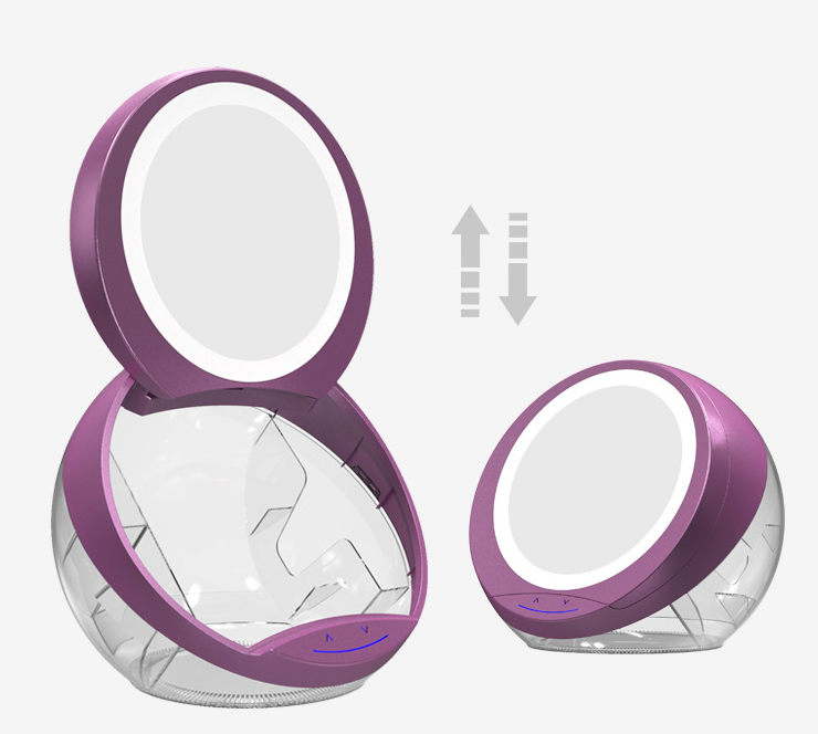 New Style Dimming Round Makeup Mirror