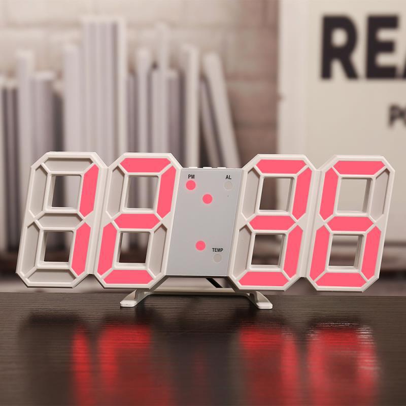 3d Silent Digital Alarm Clock For Living Room