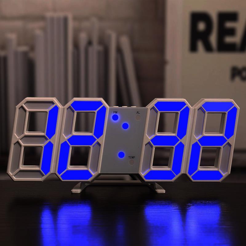 3d Silent Digital Alarm Clock For Living Room