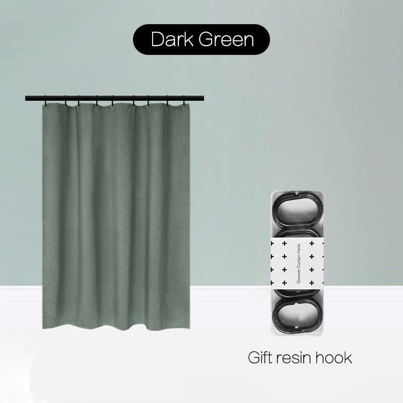 Magnetic Suction Non-Perforated Waterproof Bathroom Curtain