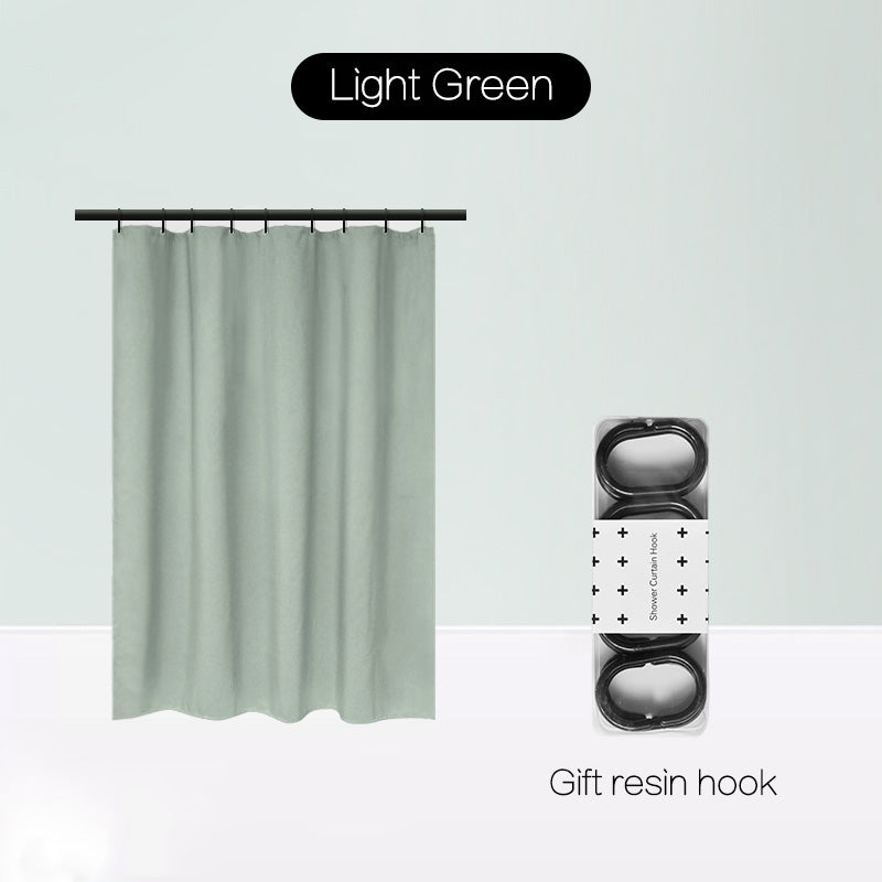 Magnetic Suction Non-Perforated Waterproof Bathroom Curtain
