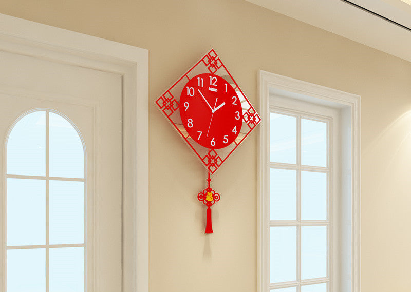 Chinese style quartz clock wall clock