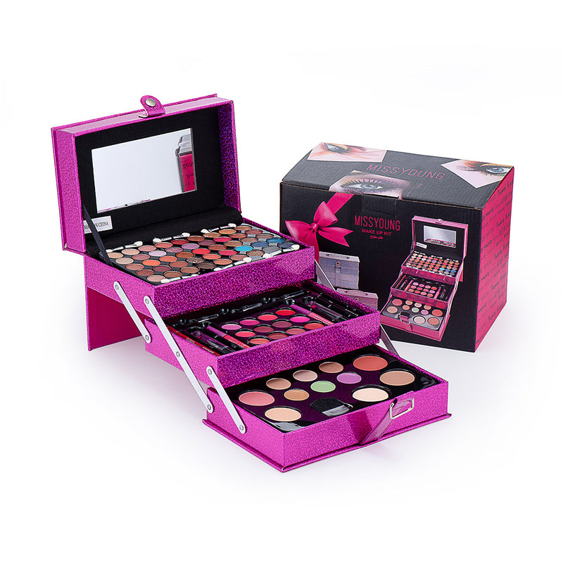 Eyeshadow Palette Lipstick Lip Gloss Blush Set