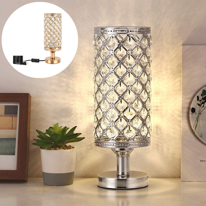 Modern Crystal Table Lamp With Stylish Personality And Warm Bedside Decoration For Bedroom And Living Room