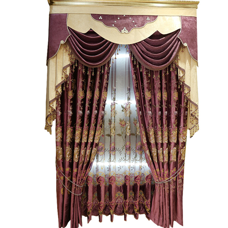 European Luxury American Pastoral Embroidery Curtains