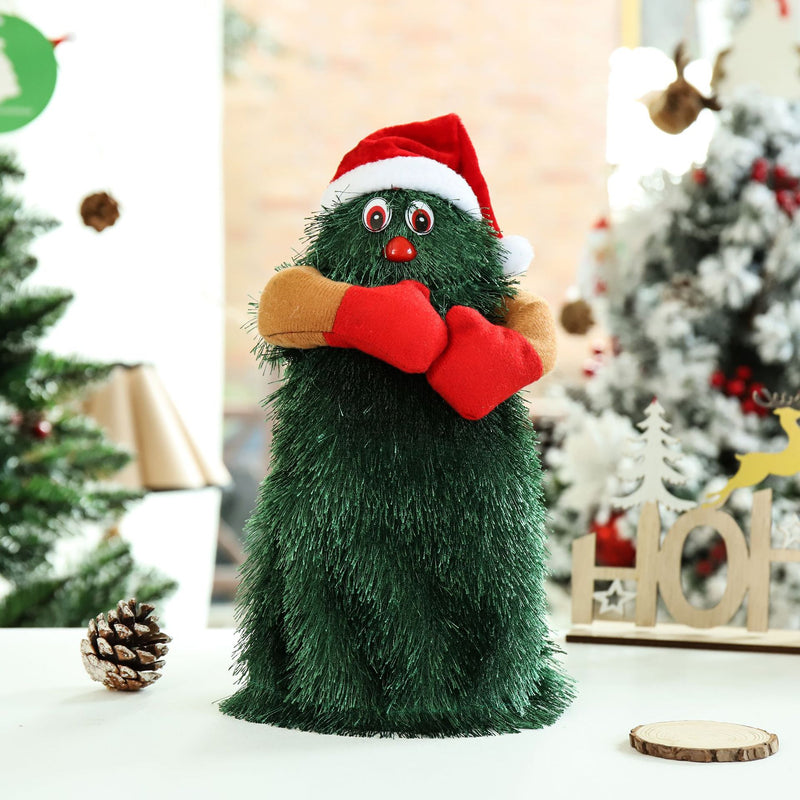 New Electric Toy Funny Cute Green Musical Santa Claus