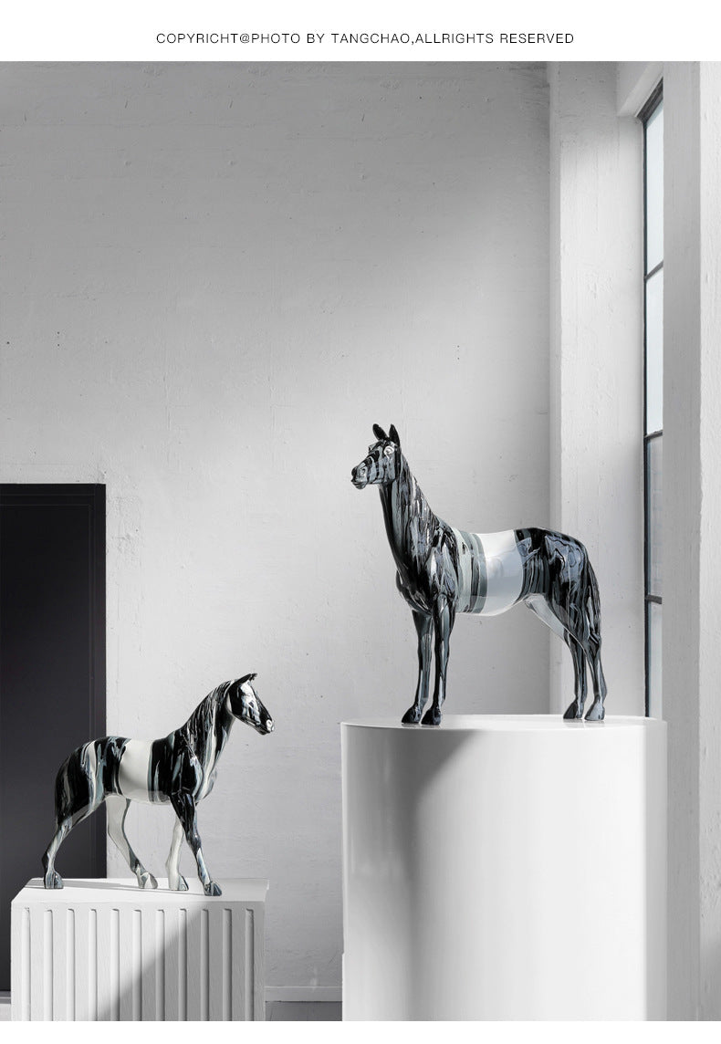 Nordic Light Luxury Horse Decoration