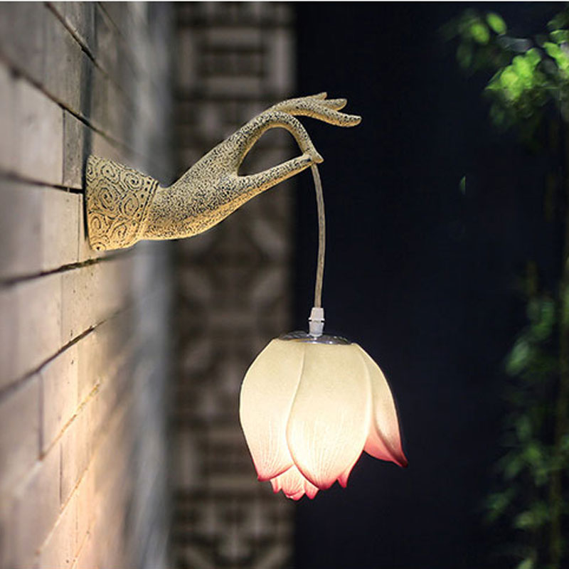 Lotus bergamot wall lamp