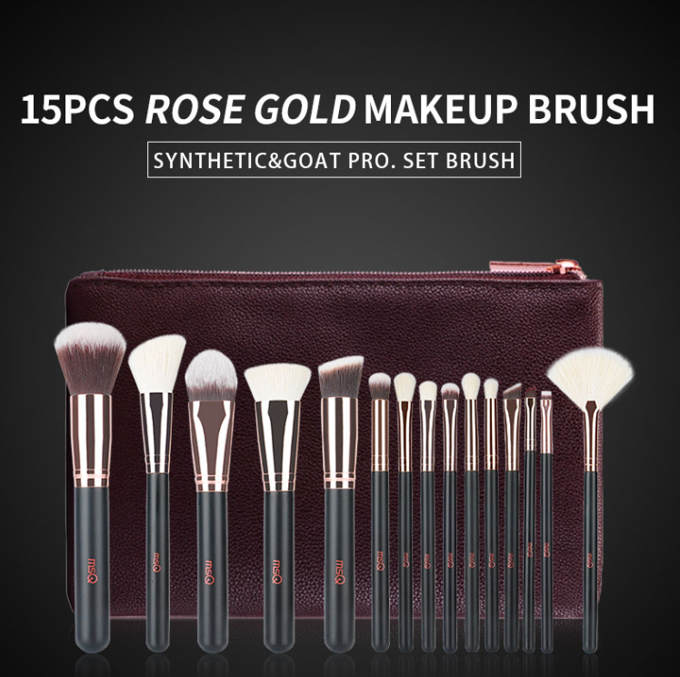 Rose Gold Makeup Brush