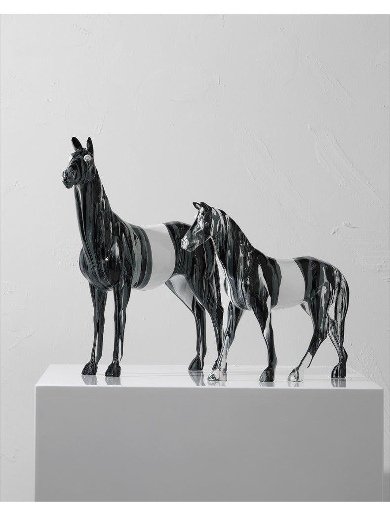 Nordic Light Luxury Horse Decoration