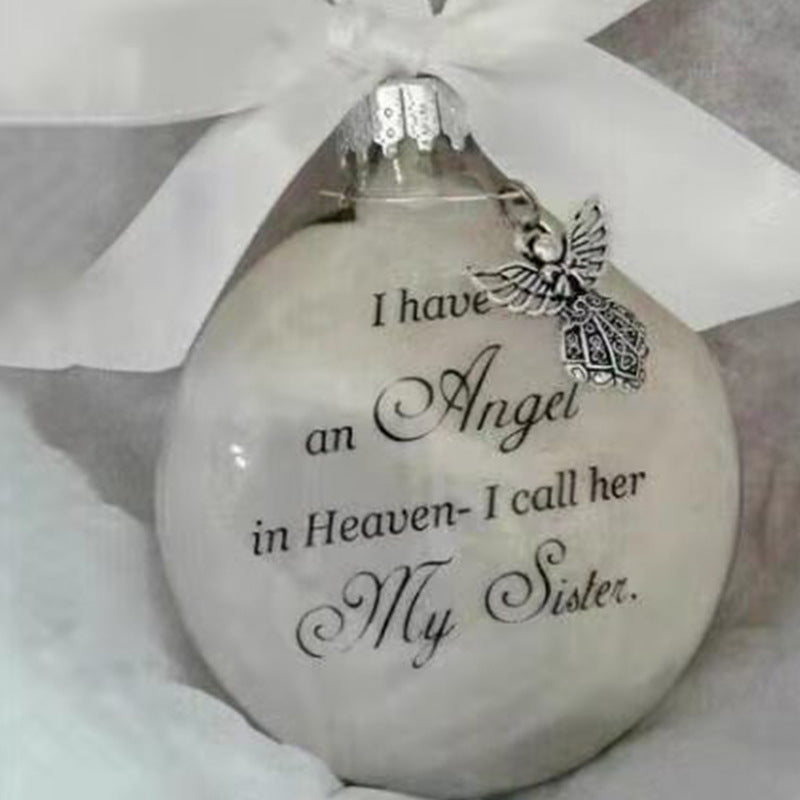 Angel In Heaven Badminton Plastic Ball Ornament Christmas Tree Pendant