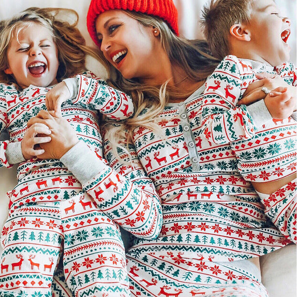 Family Matching Christmas Pajamas Clothes Set